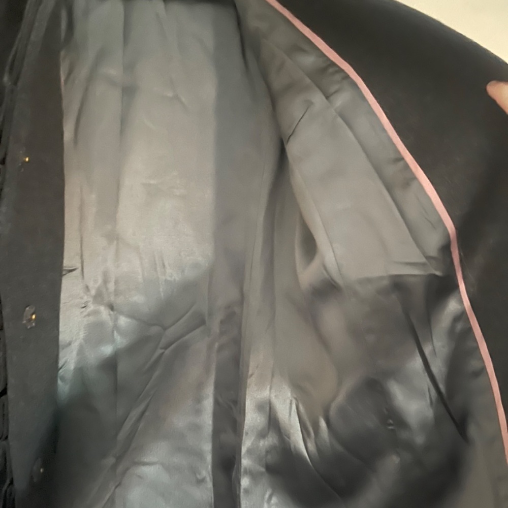 J. Crew Grey Wool Ribbon Script Coat - Picture 6 of 7